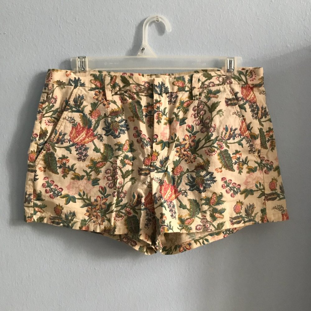 Madewell cotton floral shorts